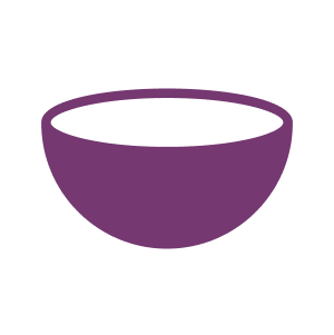 A purple bowl